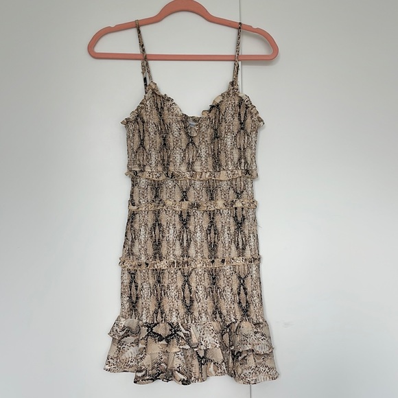 Olivaceous Snake Print Dress - Picture 2 of 5